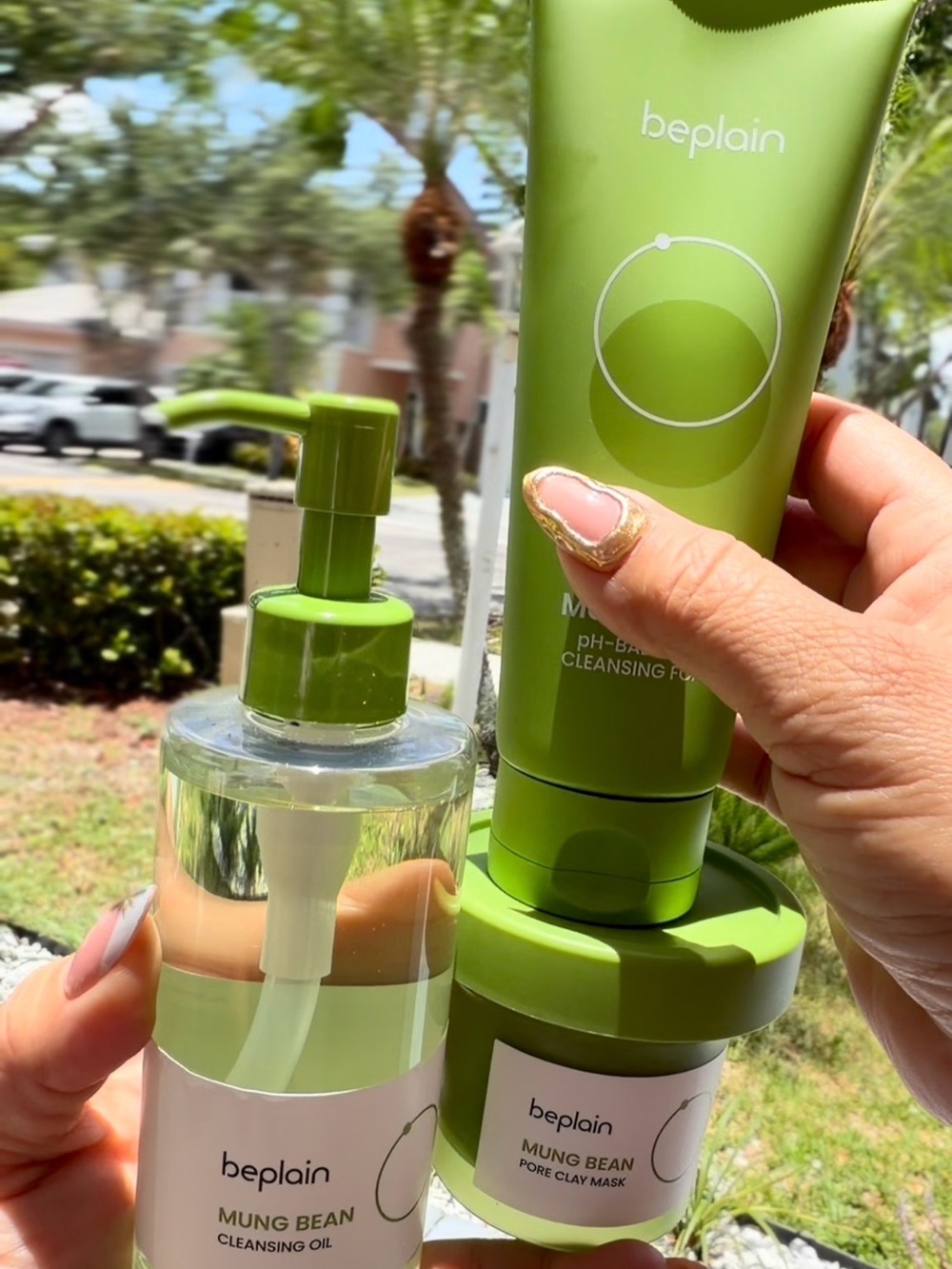 Beplain Mung Bean Original Trio 3-Piece Skincare Set
